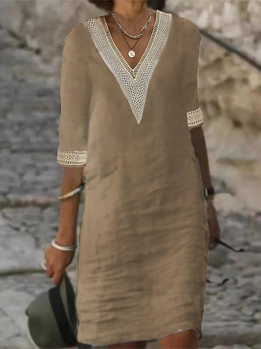 YZ1224 Women's Casual Loose Dress