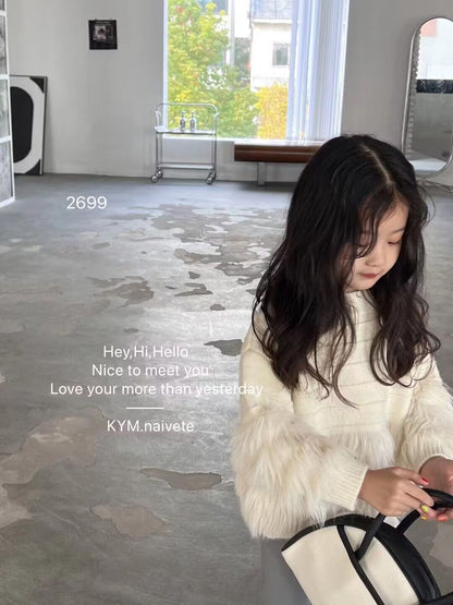Thickened Pullover Sweater for Girls