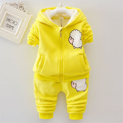 Baby Girls' Fleece Hoodie Set