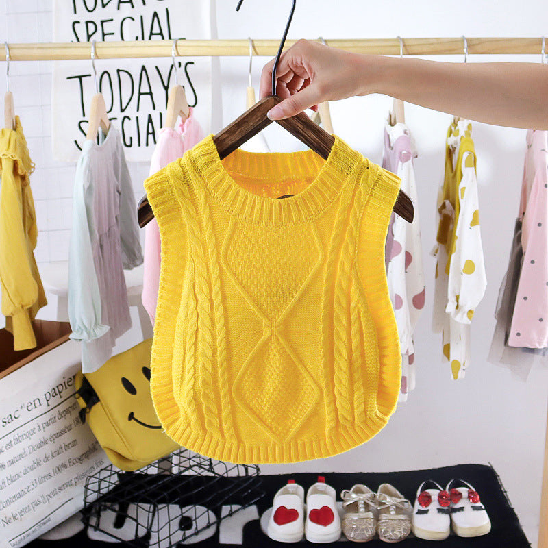 Girls' Strawberry Lapel Cardigan Sweater