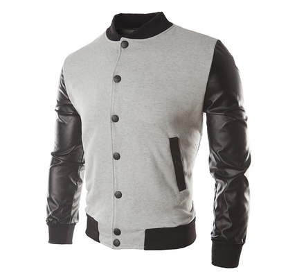 Plus Size Baseball Jacket for Men