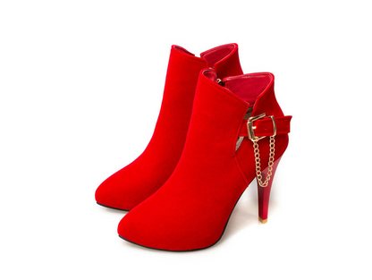 Buckle Ankle Boots, High Heels, and Short Booties