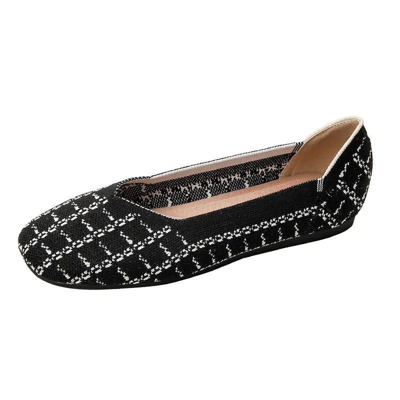 New Beijing Style Woven Flat Shoes for Women