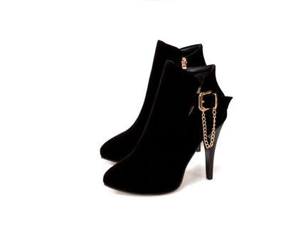 Buckle Ankle Boots, High Heels, and Short Booties