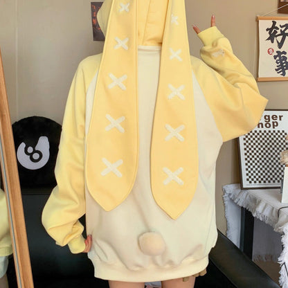 Cute Women's Casual Loose Hooded Sweater for Fall/Winter