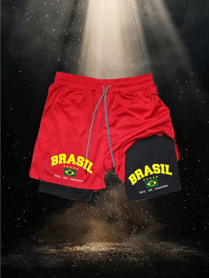 Men's Brazilian-Themed Swim Shorts