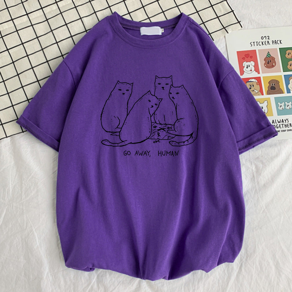 Summer Go Away Human Printed T-Shirts  Quality Design