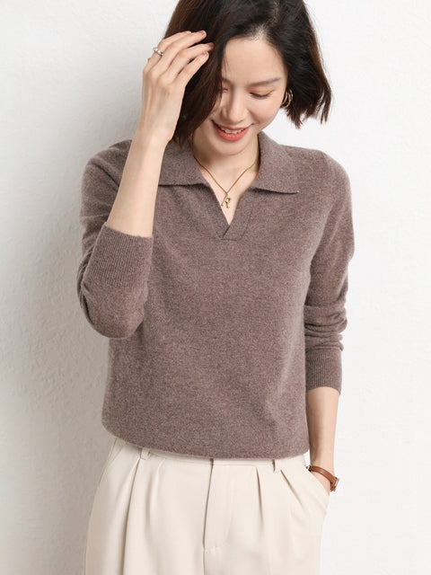 Women's Casual Loose Polyester Warm Sweater for Fall/Winter