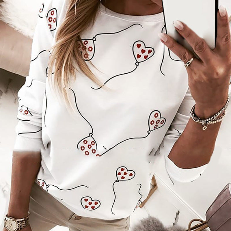 Women's Floral Print Long Sleeve