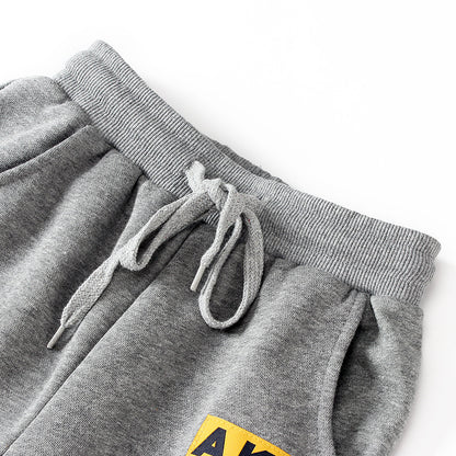 Boys' Knit Sports Pants with Print