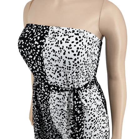 Plus Size Strapless Jumpsuit for Summer Streetwear