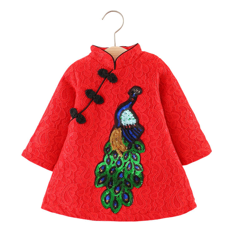 Girl's Dress with Qipao Style