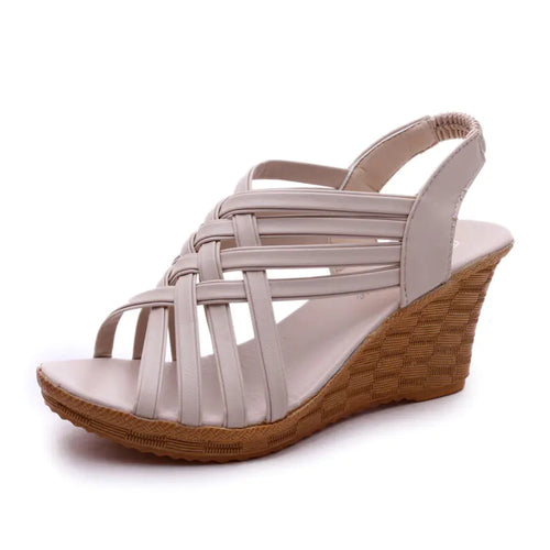 Hollow Cross Strap Beach Sandals and Slippers