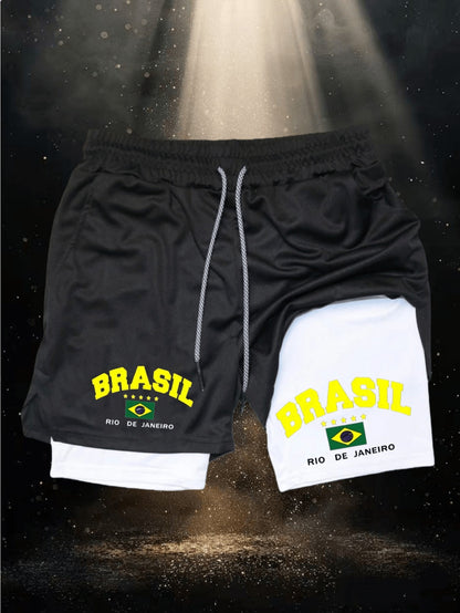Men's Brazilian-Themed Swim Shorts