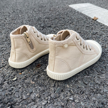 Autumn Winter Trendy High-Top Canvas Shoes for Boys