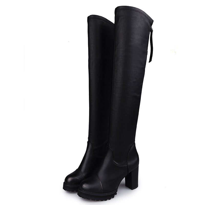 Winter Over-the-Knee High Heels Stretch Boots for Women