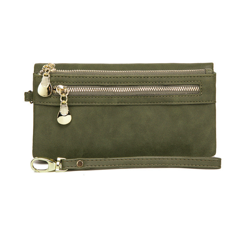 New PU Korean Retro Long Handbag for Women
