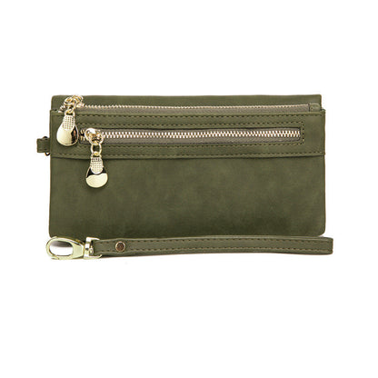 New PU Korean Retro Long Handbag for Women