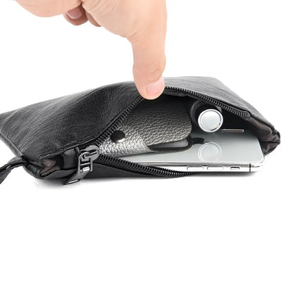 Classic Solid Color Faux Leather Bag Set (Large Capacity)