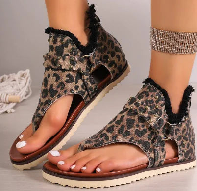 Women's Summer Non-slip Clip Toe Flat Sandals