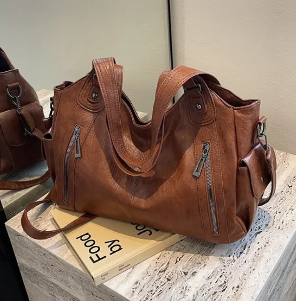 Retro Large Capacity Crossbody Handbag