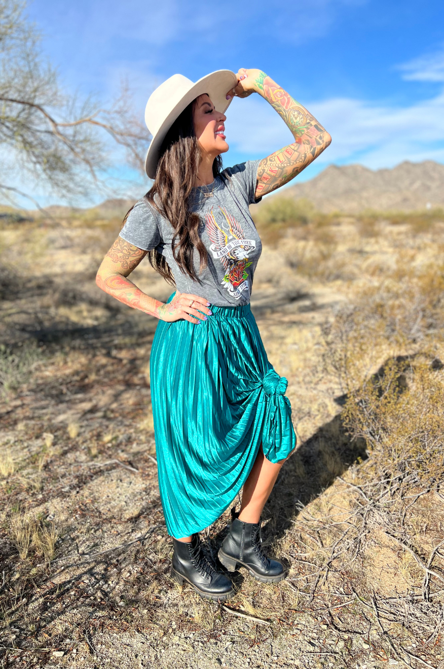 Emerald Green Maxi Skirt