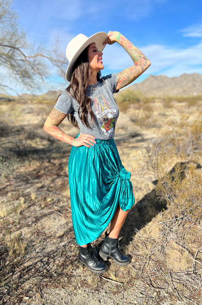 Emerald Green Maxi Skirt