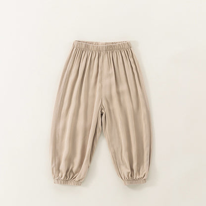Baby Mosquito-Repellent Pants, Cotton-Linen Long Pants