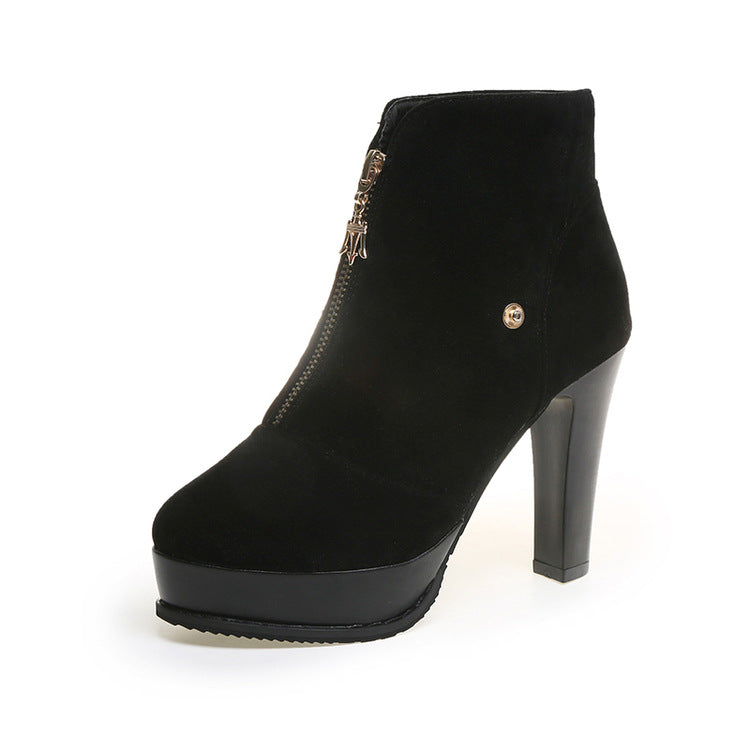 New Women's Korean Style High Heel Knee-High Boots