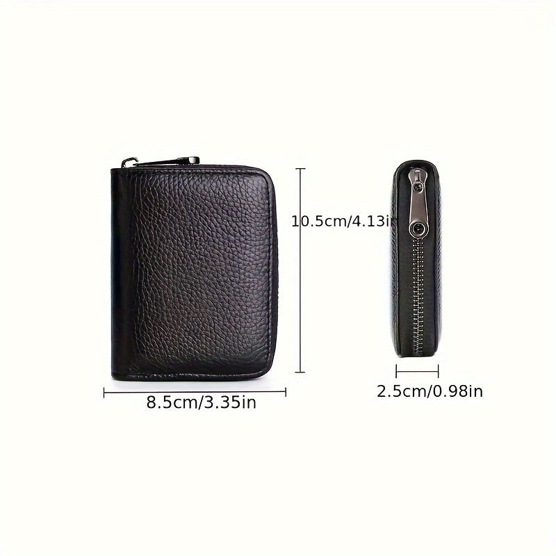 Ultra-Thin RFID Blocking Faux Leather Wallet for Men