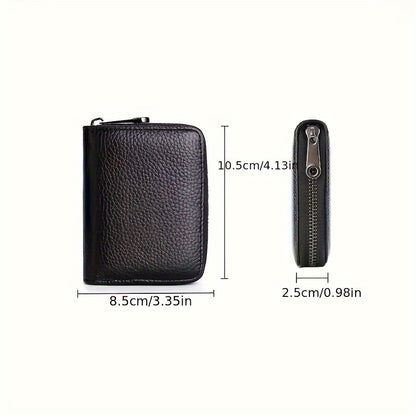 Ultra-Thin RFID Blocking Faux Leather Wallet for Men