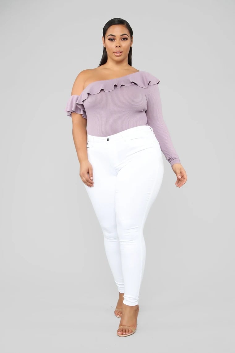 Plus Size High Elastic Denim Pencil Pants for Women