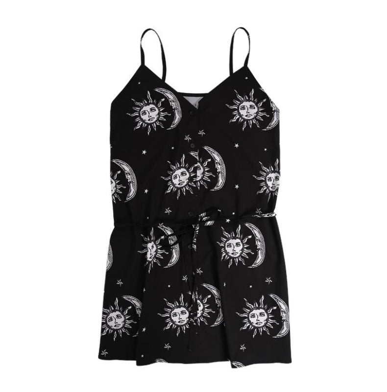 Floral Backless Summer Dress for Women