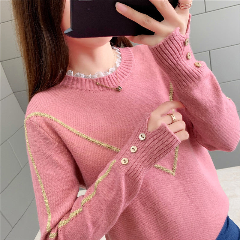 Women's Loose Knit Sweater for Fashion