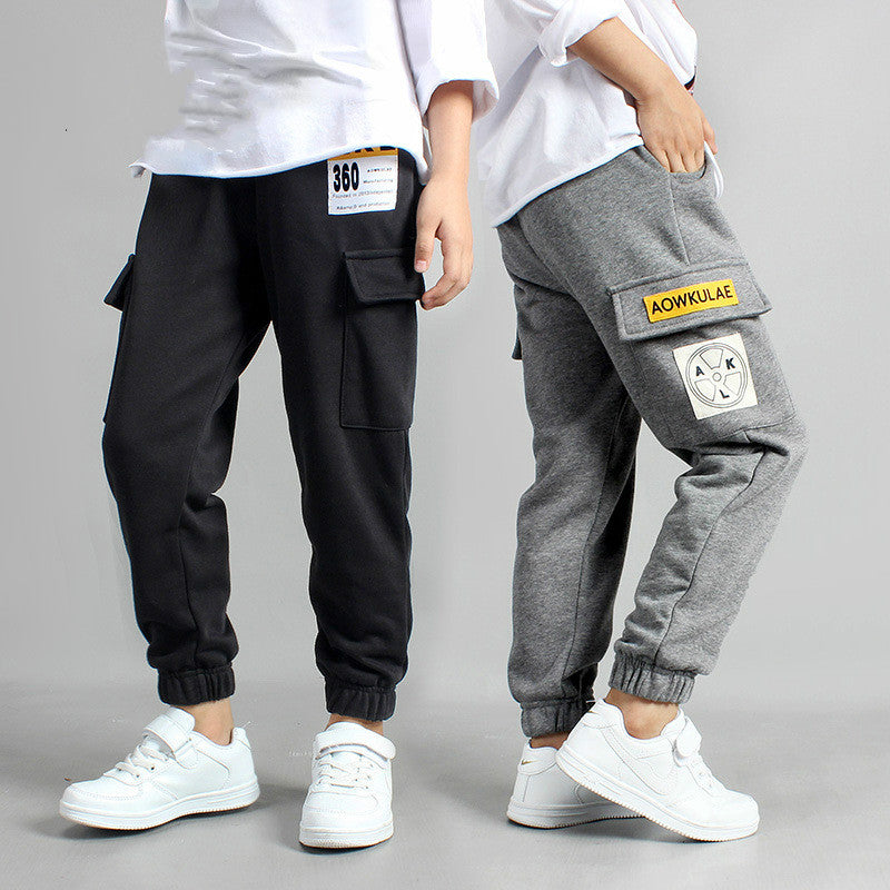 Boys' Knit Sports Pants with Print