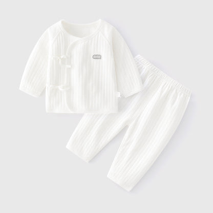 Pure Cotton Long Sleeve Baby Kimono Set for Newborns