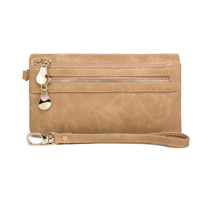 New PU Korean Retro Long Handbag for Women