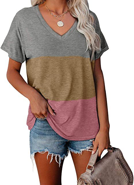 Plus Size Women's Casual V-Neck T-Shirt