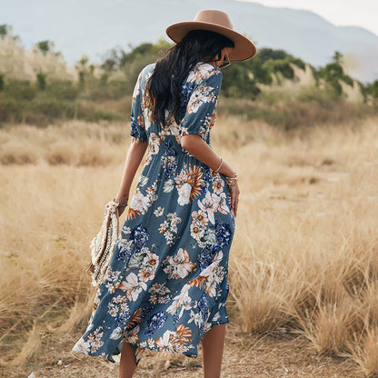 Summer New Bohemian Print Dress for Women