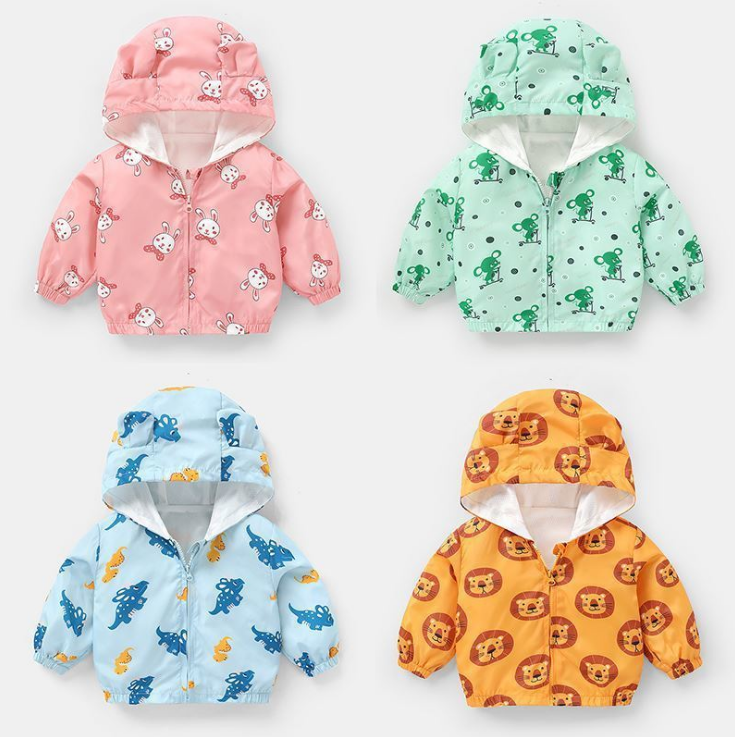 Cartoon Fleece Baby Jacket for Boys  Fall/Winter Wear