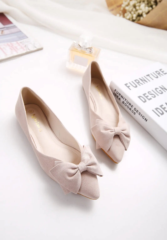2018 Women's Casual Ballet Flats with Bow Detail