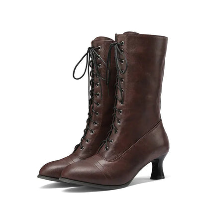Women's Fall Martin Boots - Korean Style Lace-Up Short Boots
