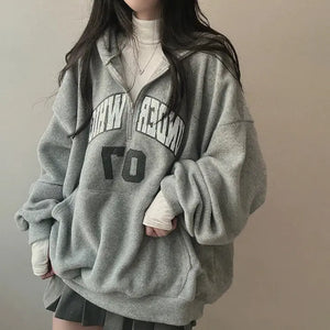 Sudadera de mujer con cremallera y forro polar
