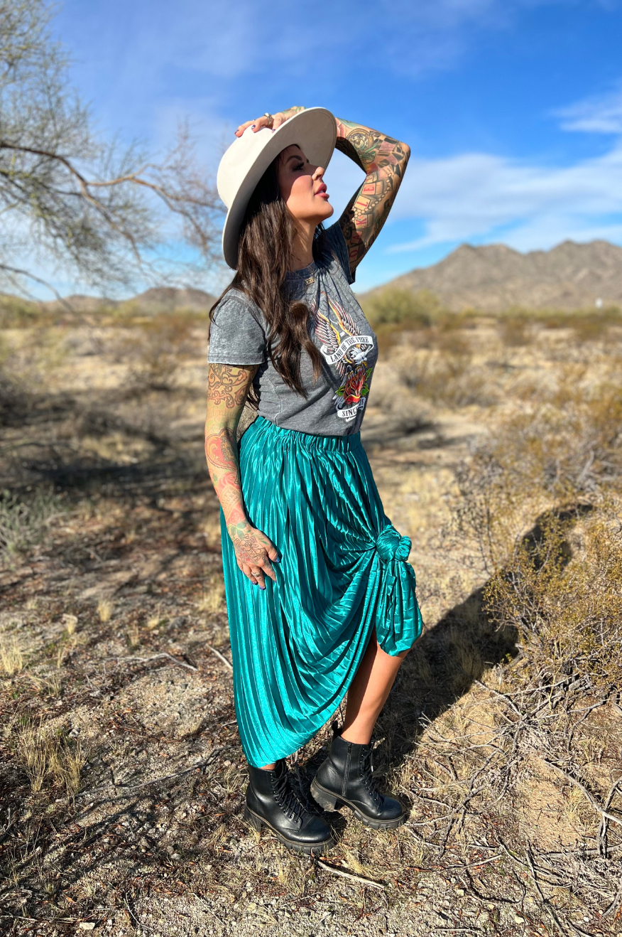 Emerald Green Maxi Skirt
