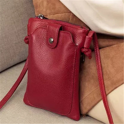 New Cow Leather Mobile Bag for Women