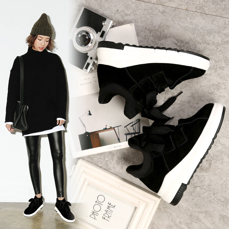 Casual Shoes, Plush Sports Shoes, Thick Sole
