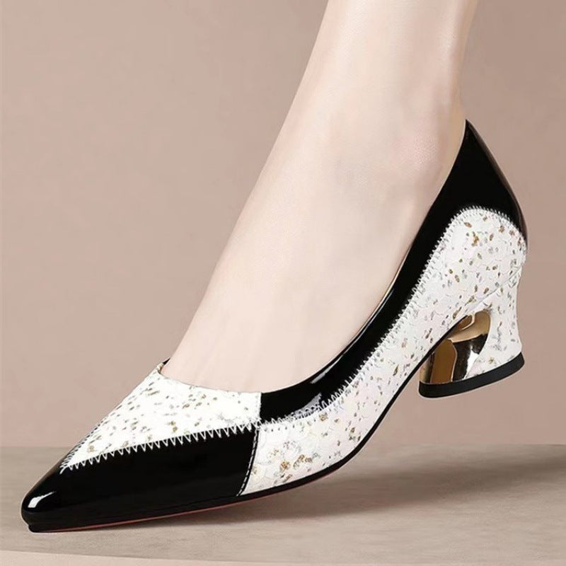 High-Quality PU Leather Slip-On Pumps for Women