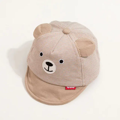 Cute Cartoon Baby Bear Baseball Cap for Boys and Girls