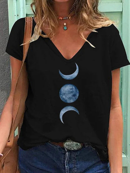 Plus Size Women's Casual V-Neck T-Shirt
