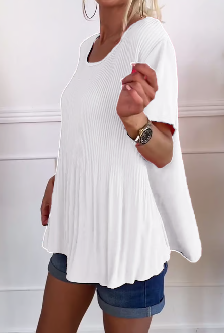 Plus Size Western Pleated Blouse